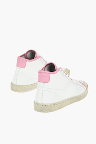 Leather SL/39 Sneakers with Contrasting Trimmings