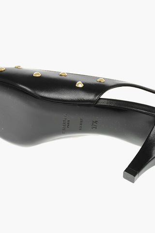 Slingbacks CAROLE in Nappa con Borchie a Cuore 6cm