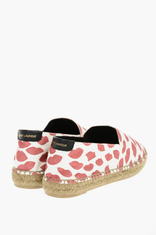 Espadrillas in Canvas con Stampa Labbra All-over 
