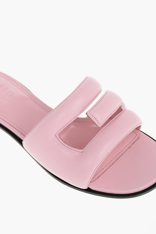 Soft Leather Slides with Padded G Strap