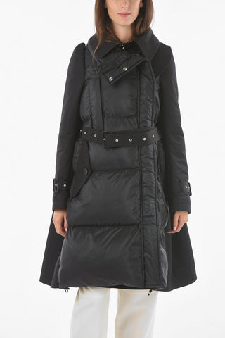 Cappotto Imbottito Con Cintura e Coulisse