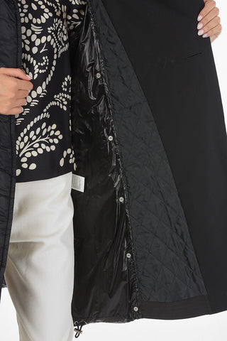 Cappotto Imbottito Con Cintura e Coulisse