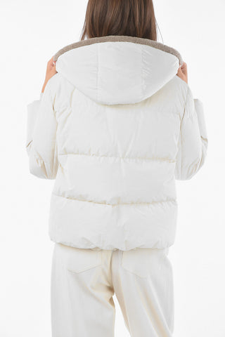 Padded Down Puffer with Real Furred Hood