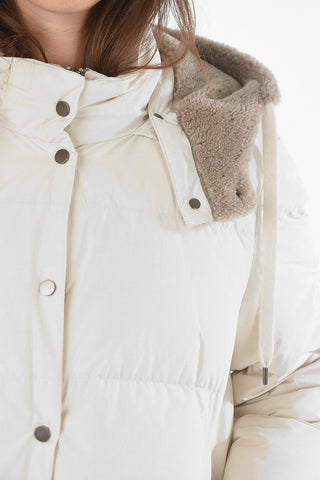 Padded Down Puffer with Real Furred Hood