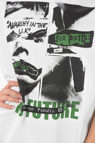 JUNYA WATANABE Crewneck SEX PISTOLS Printed Sleeveless T-shirt
