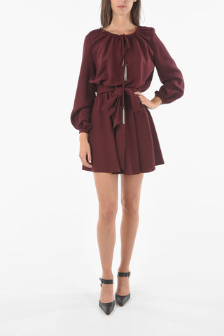 Chemisier Off-Shoulder in Misto Seta con Coulisse