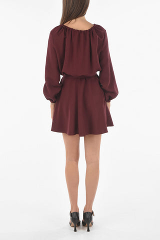 Chemisier Off-Shoulder in Misto Seta con Coulisse