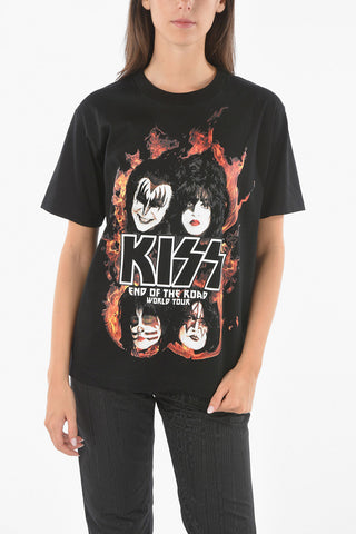 JUNYA WATANABE Short Sleeved Printed KISS Crewneck T-shirt