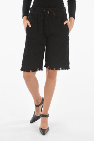 Recycled Cotton Shorts With Zip Pocket And Drawstring