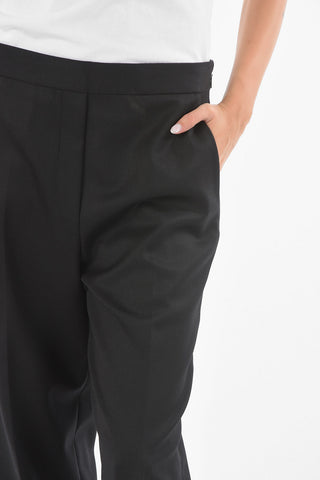 Wool Blend SLOCH ROLLED UP Pants