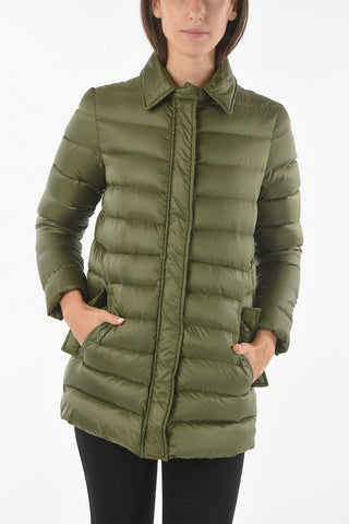 Collar Down Jacket with Hidden Fastening