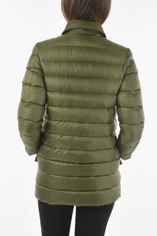 Collar Down Jacket with Hidden Fastening