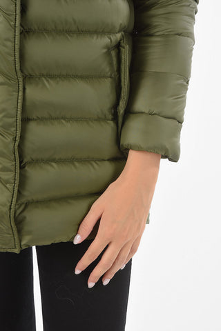 Collar Down Jacket with Hidden Fastening