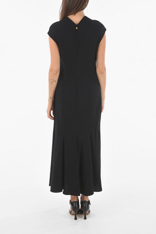 Underwired Cup Flared Bottom Sleeveless Sheath Dress