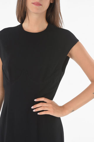 Underwired Cup Flared Bottom Sleeveless Sheath Dress
