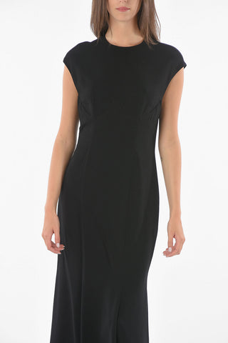 Underwired Cup Flared Bottom Sleeveless Sheath Dress
