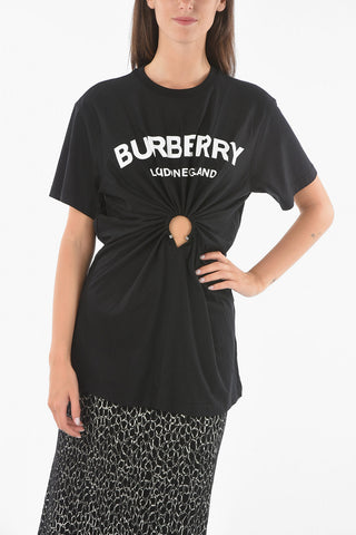 Ruched VIRGINIA T-shirt with Ring Detail