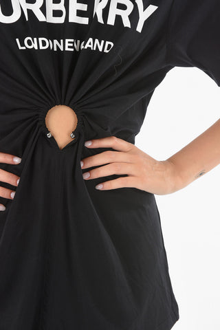 Ruched VIRGINIA T-shirt with Ring Detail