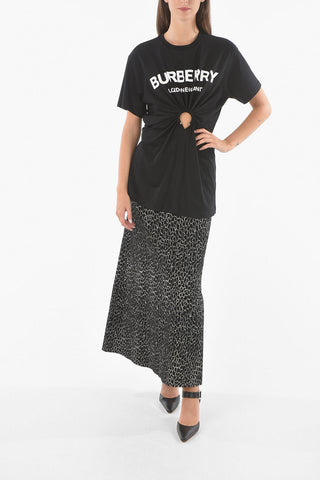 Ruched VIRGINIA T-shirt with Ring Detail