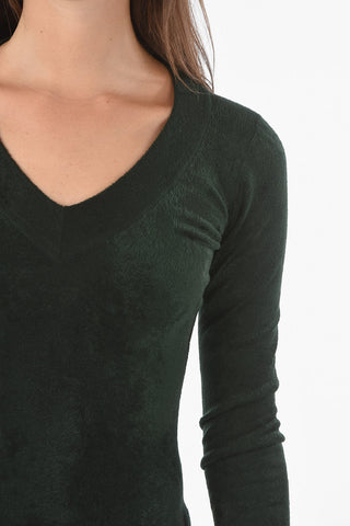 V-neck Long Sleeved FORET Stretchy Body