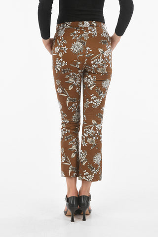 S MAX MARA Floral Print SCRIVIA Cropped Pants