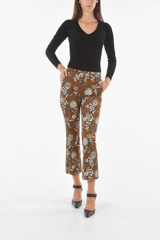 S MAX MARA Floral Print SCRIVIA Cropped Pants