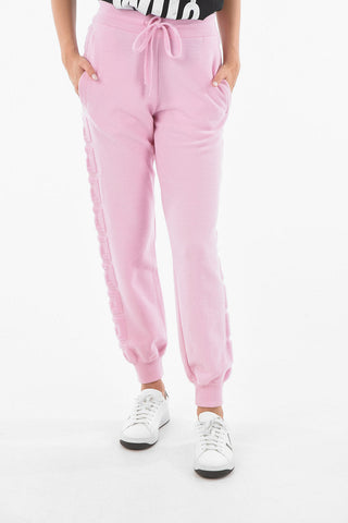 Cashmere-blend Joggers with Embossed Greek Logo