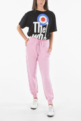 Cashmere-blend Joggers with Embossed Greek Logo