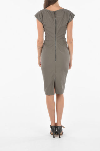 Zip Closure Sleeveless EASY SARAH Bodycon Dress