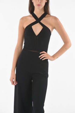 Jumpsuit Cropped Fit con Spalline Criss Cross