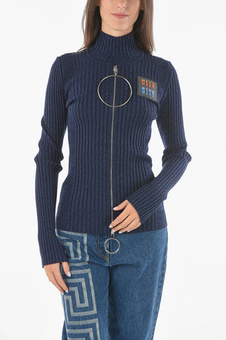 Maglione In Lana Merino CITY Con Maxi Cursore Zip