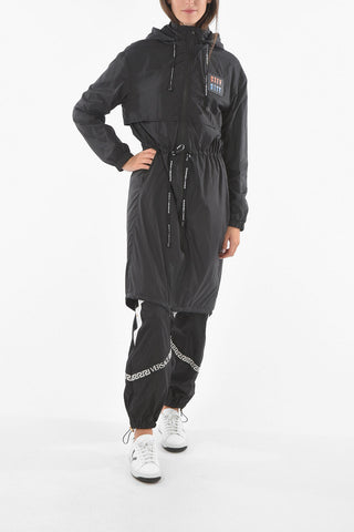 Hooded Long Windbreaker CITY With Coulisse