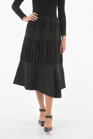 Ruffled Skirt With Pockets And Drawstring