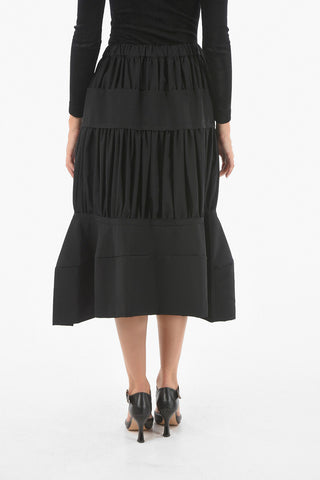 Ruffled Skirt With Pockets And Drawstring