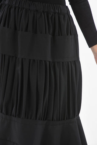 Ruffled Skirt With Pockets And Drawstring