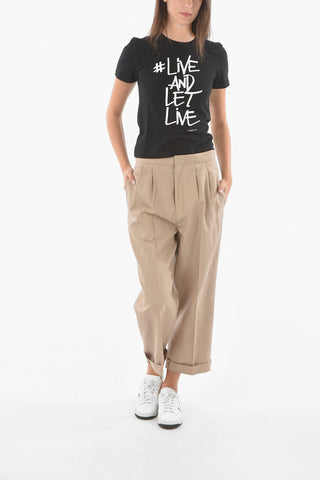 Double Pleated Linen Blend Pants