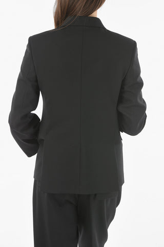 Wool Blend Lined TUXEDO SUPER SKINNY FIT Single Breasted Blazer