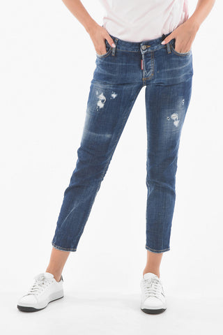 Distressed JENNIFER CROPPED FIT Jeans