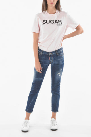 Distressed JENNIFER CROPPED FIT Jeans