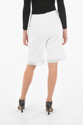 Recycled Cotton Shorts With Zip Pocket And Drawstring