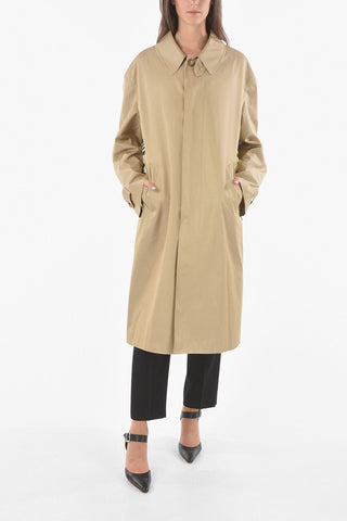 JUNYA WATANABE Silk-blend Trench with Wild Baroque VERSACE Print