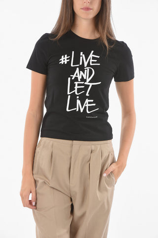 T-shirt PETIT FIT LIVE AND LET LIVE Stampata
