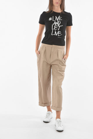 T-shirt PETIT FIT LIVE AND LET LIVE Stampata