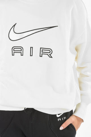 AIR Contrasting Embroidered CrewNeck Sweatshirt