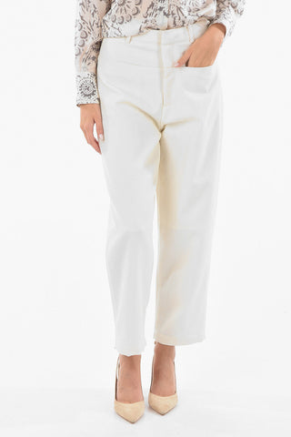 Ribbed Virgin Wool Baggy Pants