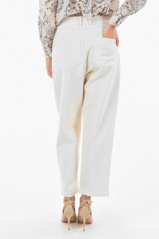 Ribbed Virgin Wool Baggy Pants