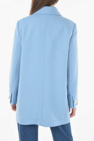 Jewel Button Wool Saharan Coat