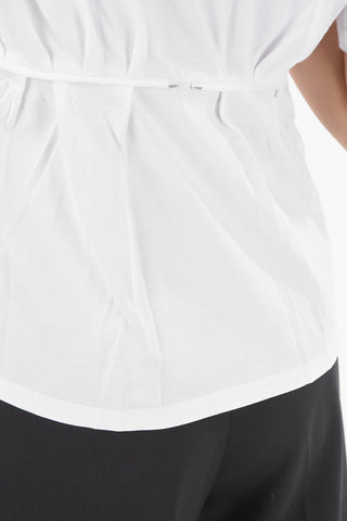 T-Shirt Slim Fit con Fascia in Vita Removibile