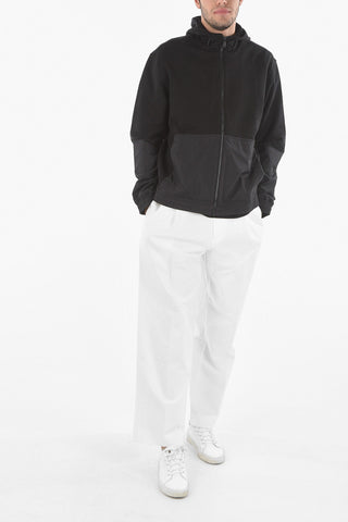 ZZEGNA Zipped Brushed Cotton Hoodie
