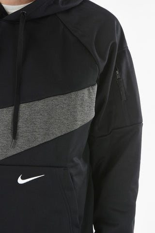 Sweatshirt Active THERMA-FIT with Hood and Oversized Patch Front Pocket